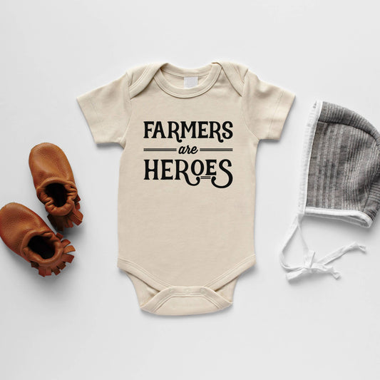 Farmers Are Heroes Organic Baby Onsie