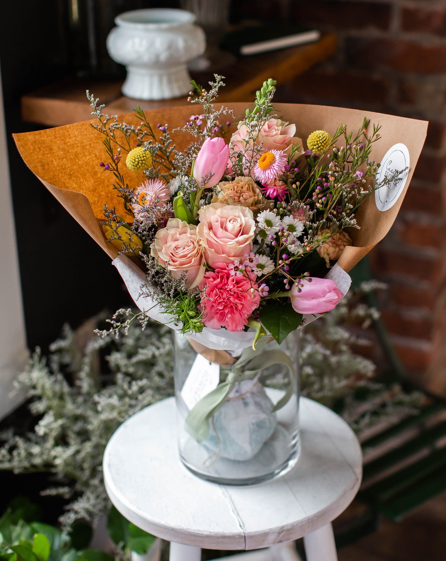 Valentine's Wrapped Bouquet